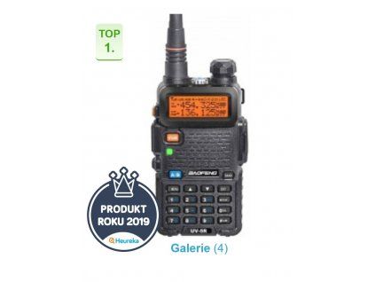 Baofeng UV-5R  + HF sada + Naprogramováno
